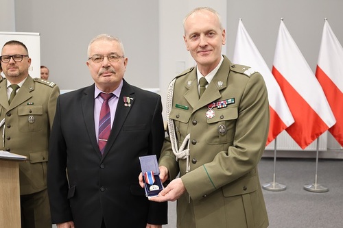 gen. bryg SG dr Piotr Boćko w towarzystwie ppłk. SG rez. dr. Wojciecha Grobelskiego 