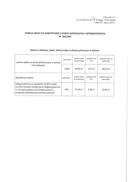 Opłata za pokój - Mielno Opłata za pokój - Mielno